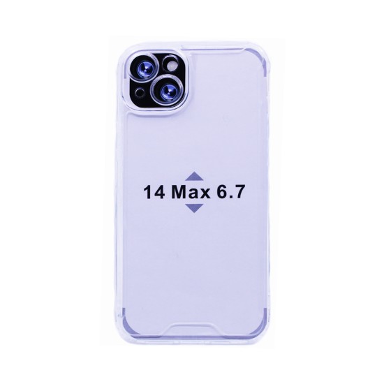 Hard Silicone Case for Apple iPhone 14 Plus Transparent